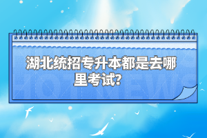 湖北統(tǒng)招專升本都是去哪里考試？